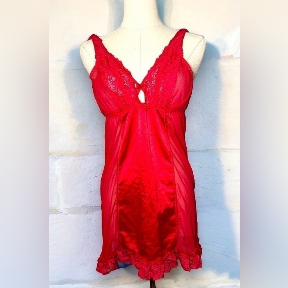 La vie  en rose babydoll slip dress L